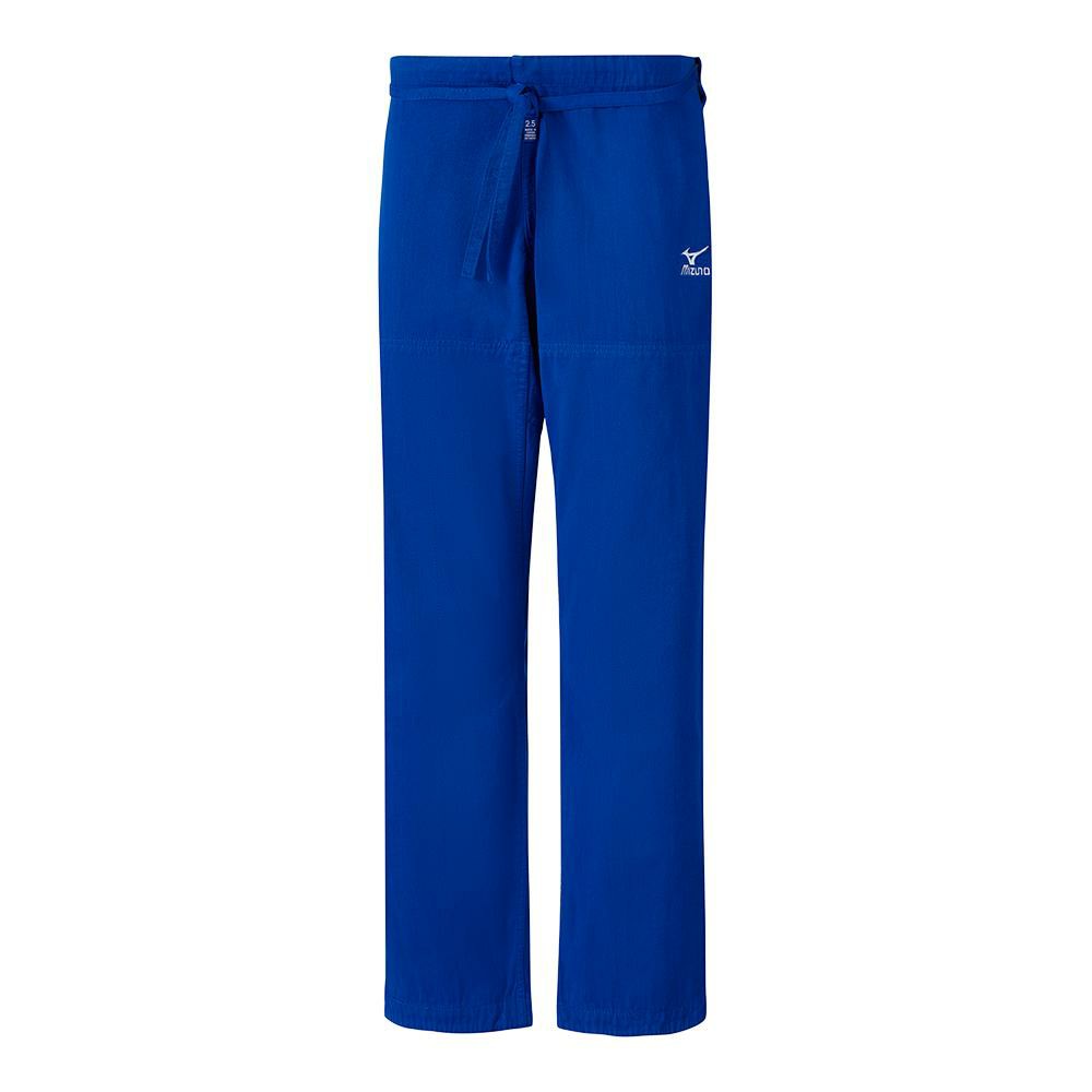 Mizuno Men's Judo Pants Shiai Blue - EZQORLI-17